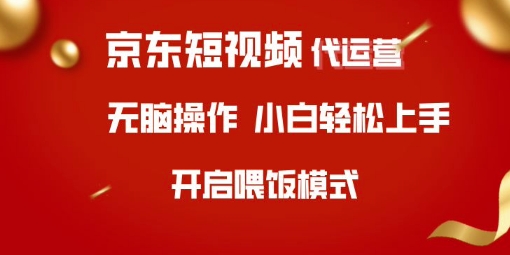 京东短视频代运营，全程喂饭，小白轻松上手【揭秘】-南友云赚