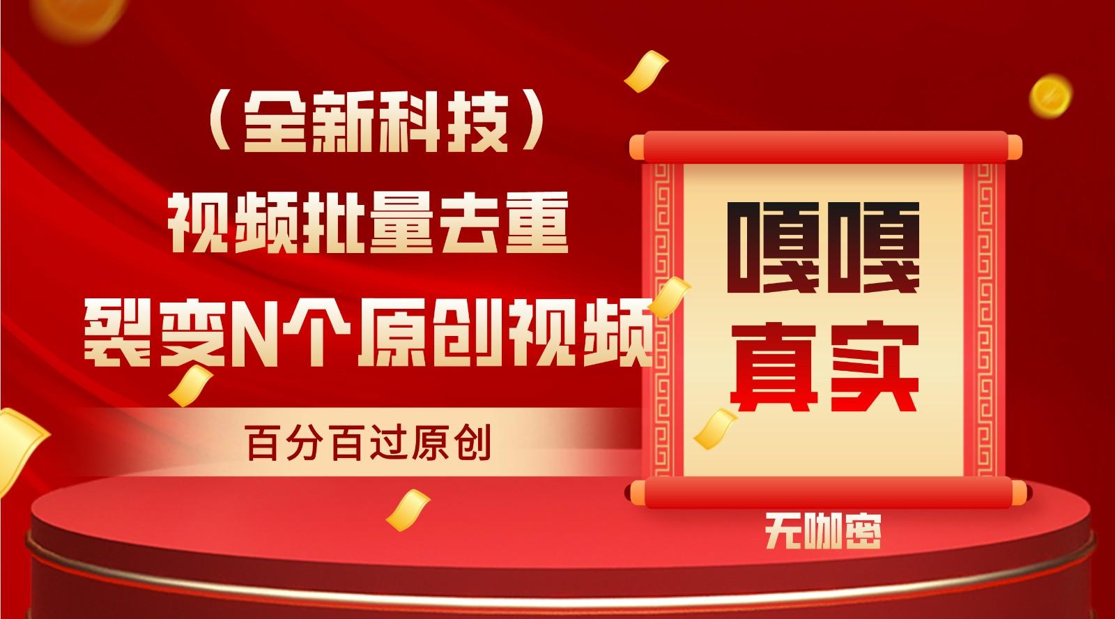 最新全自动去重技术，批量操作百分百过原创-南友云赚