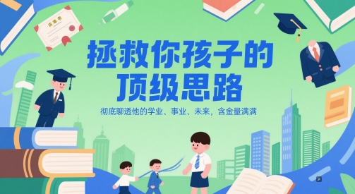 付费文章：拯救你孩子的顶级思路，彻底聊透他的学业、事业、未来，含金量满满-南友云赚