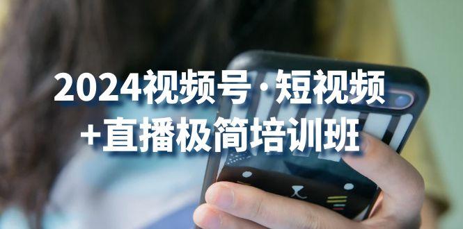 2024视频号·短视频+直播极简培训班：抓住视频号风口，流量红利-南友云赚