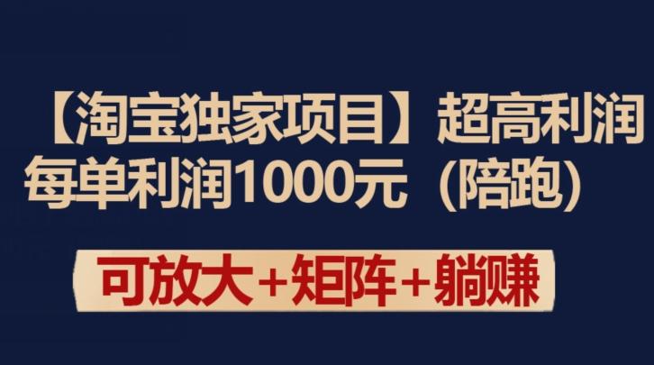 【淘宝独家项目】超高利润：每单利润1000元【揭秘】-南友云赚