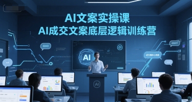 AI文案实操课，AI成交文案底层逻辑训练营-南友云赚