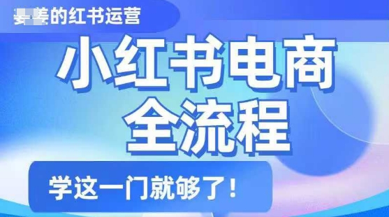 小红书电商全流程，精简易懂，从入门到精通，学这一门就够了-南友云赚