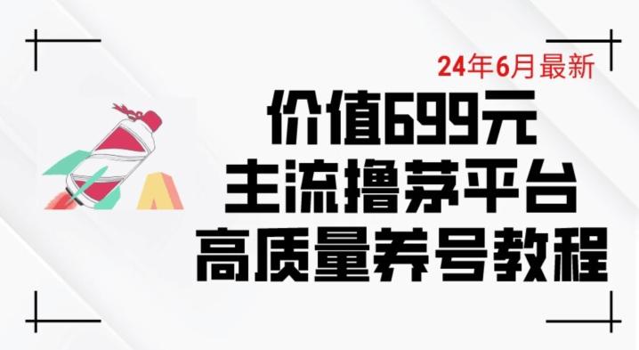 6月最新价值699的主流撸茅台平台精品养号下车攻略【揭秘】-南友云赚
