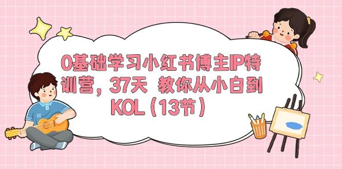 0基础学习小红书博主IP特训营，37天 教你从小白到KOL(13节-南友云赚