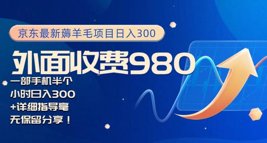 京东最新薅羊毛项目小白怎么做到日入300+一部手机半小时搞定-南友云赚
