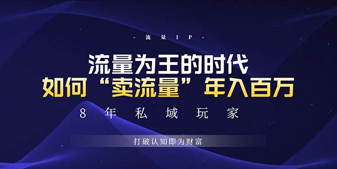 未来如何通过“卖流量”年入百万，跨越一切周期绝对蓝海项目-南友云赚
