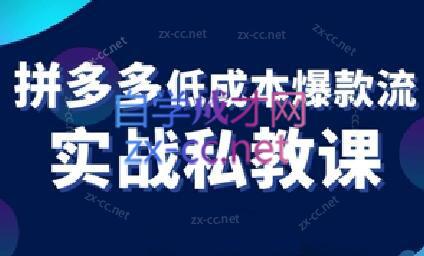卡卡老师·拼多多低成本爆款流实战私教课-南友云赚